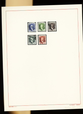 1900-1993, Ensemble de timbres neufs de France, concentré