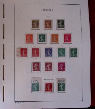 1900-2009, Collection de timbres neufs de France (un