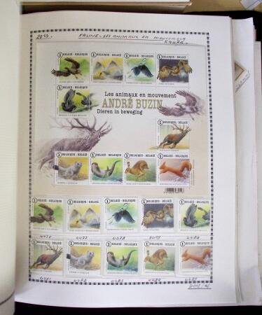 1920-2018, Collection de timbres de Belgique avec forte