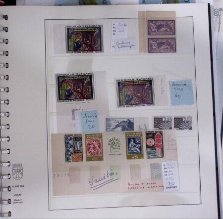 1900-1993, Ensemble de timbres neufs de France, concentré