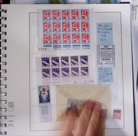 1900-1993, Ensemble de timbres neufs de France, concentré