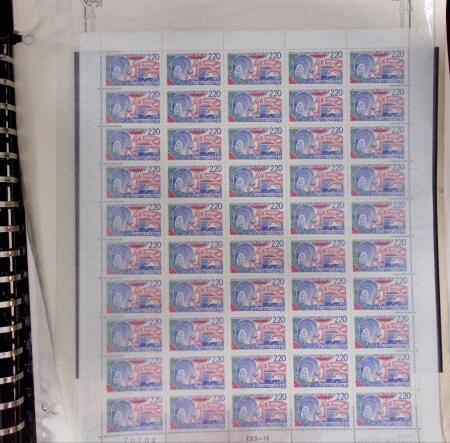1900-1993, Ensemble de timbres neufs de France, concentré