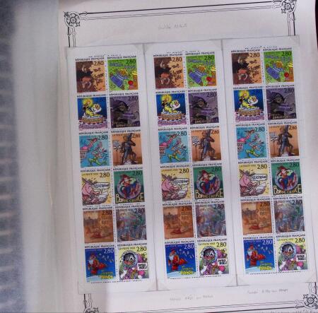 1900-1993, Ensemble de timbres neufs de France, concentré