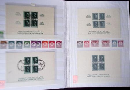 1872-1970 Mint & and used selection in four albums,