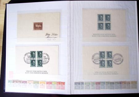 1872-1970 Mint & and used selection in four albums,