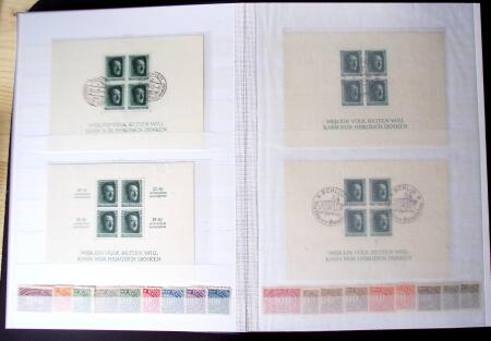 1872-1970 Mint & and used selection in four albums,
