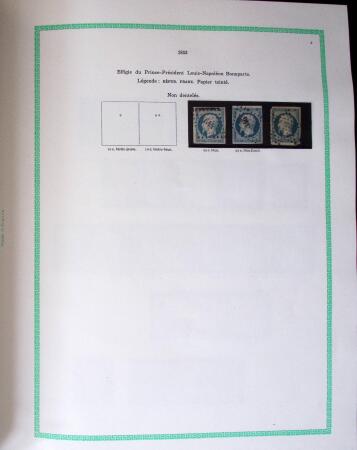 1849-1940, Collection d'oblitérés en deux albums