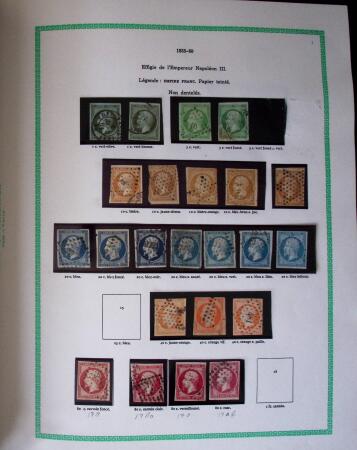 1849-1940, Collection d'oblitérés en deux albums