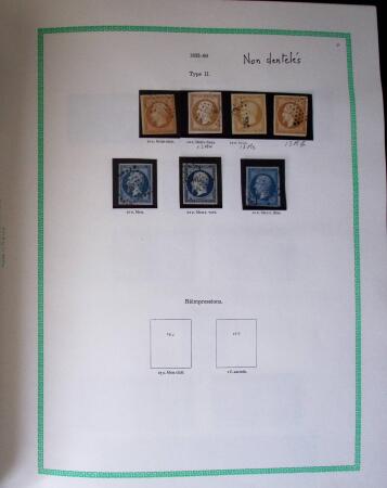 1849-1940, Collection d'oblitérés en deux albums