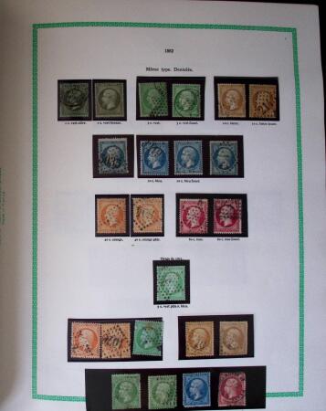 1849-1940, Collection d'oblitérés en deux albums