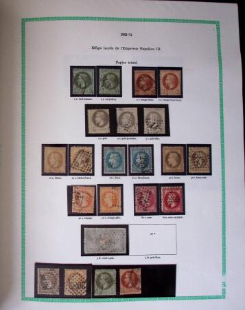 1849-1940, Collection d'oblitérés en deux albums