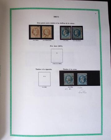 1849-1940, Collection d'oblitérés en deux albums