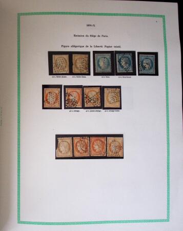 1849-1940, Collection d'oblitérés en deux albums