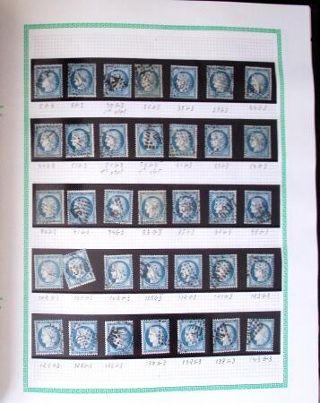 1849-1940, Collection d'oblitérés en deux albums