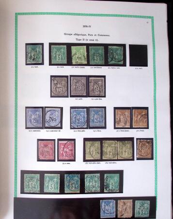 1849-1940, Collection d'oblitérés en deux albums