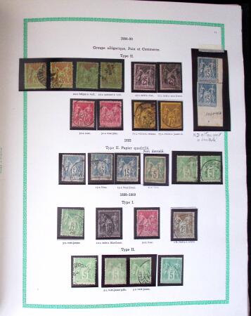1849-1940, Collection d'oblitérés en deux albums