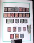 1849-1940, Collection d'oblitérés en deux albums