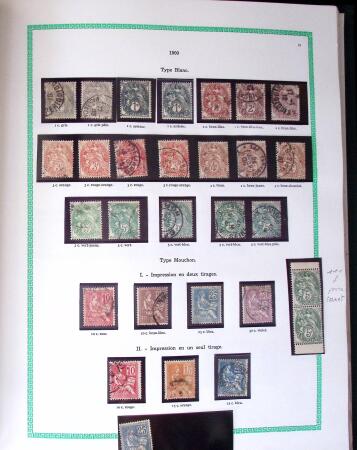 1849-1940, Collection d'oblitérés en deux albums