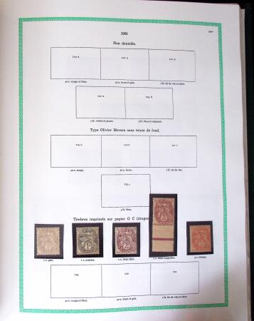 1849-1940, Collection d'oblitérés en deux albums