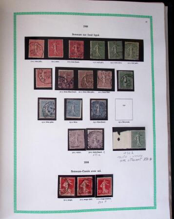 1849-1940, Collection d'oblitérés en deux albums