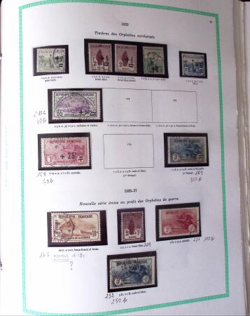 1849-1940, Collection d'oblitérés en deux albums