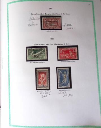 1849-1940, Collection d'oblitérés en deux albums