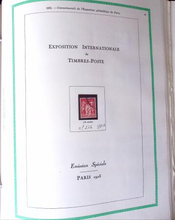 1849-1940, Collection d'oblitérés en deux albums