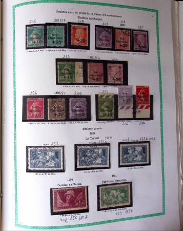 1849-1940, Collection d'oblitérés en deux albums