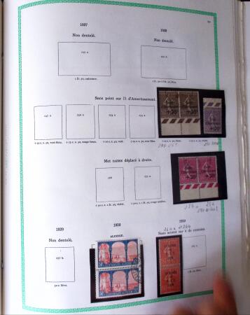 1849-1940, Collection d'oblitérés en deux albums