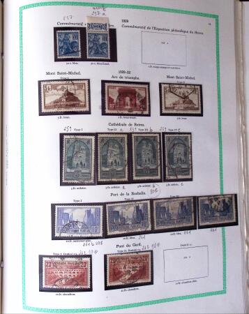 1849-1940, Collection d'oblitérés en deux albums