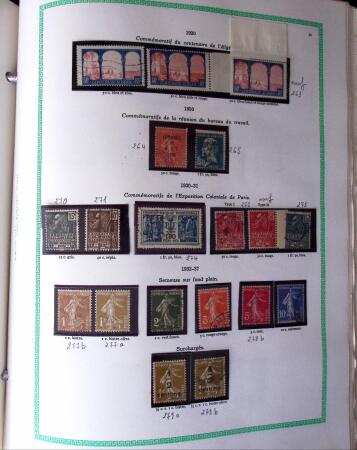 1849-1940, Collection d'oblitérés en deux albums
