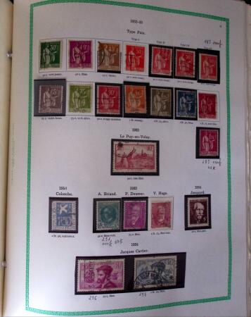 1849-1940, Collection d'oblitérés en deux albums