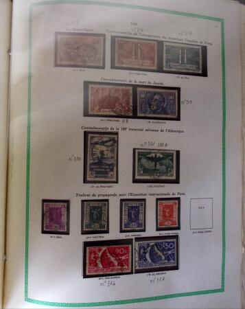 1849-1940, Collection d'oblitérés en deux albums