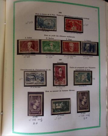 1849-1940, Collection d'oblitérés en deux albums