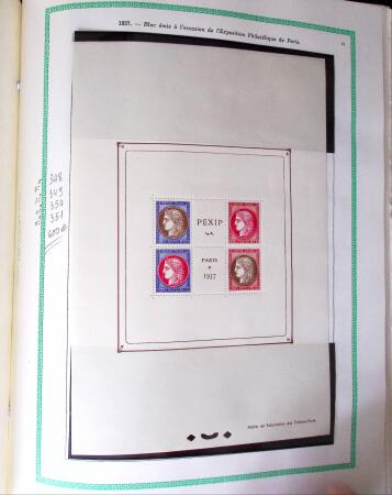 1849-1940, Collection d'oblitérés en deux albums