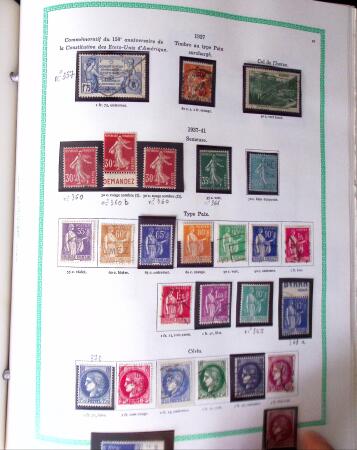 1849-1940, Collection d'oblitérés en deux albums