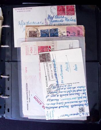 Environ 150 lettres avec les timbres de l'exposition coloniale