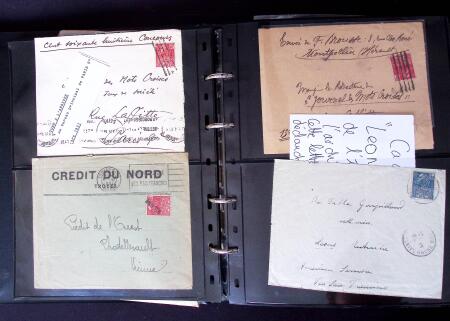 Environ 150 lettres avec les timbres de l'exposition coloniale