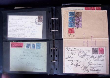 Environ 150 lettres avec les timbres de l'exposition coloniale
