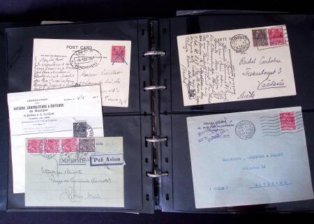 Environ 150 lettres avec les timbres de l'exposition coloniale