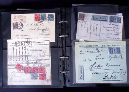 Environ 150 lettres avec les timbres de l'exposition coloniale