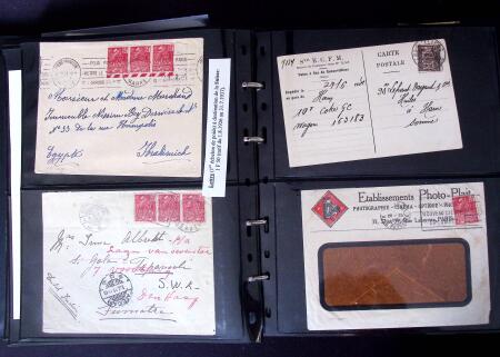 Environ 150 lettres avec les timbres de l'exposition coloniale