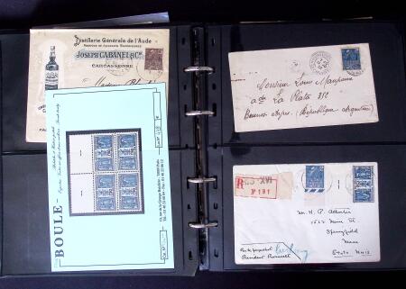 Environ 150 lettres avec les timbres de l'exposition coloniale