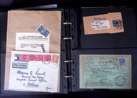 Environ 150 lettres avec les timbres de l'exposition coloniale