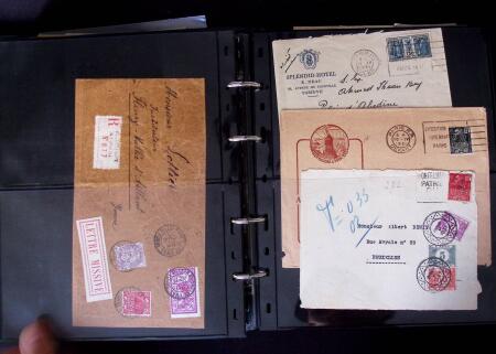 Environ 150 lettres avec les timbres de l'exposition coloniale