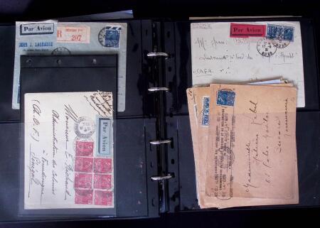 Environ 150 lettres avec les timbres de l'exposition coloniale