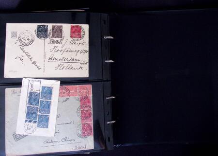 Environ 150 lettres avec les timbres de l'exposition coloniale