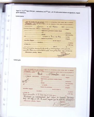 1940 Cartes Interzones: Présentation 104 cartes familiales