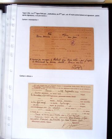 1940 Cartes Interzones: Présentation 104 cartes familiales