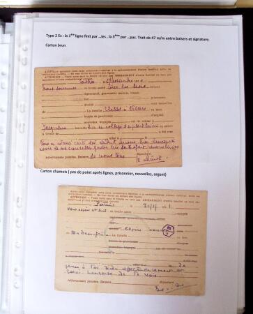 1940 Cartes Interzones: Présentation 104 cartes familiales